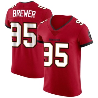 Elite C.J. Brewer Men's Tampa Bay Buccaneers Vapor Jersey - Red