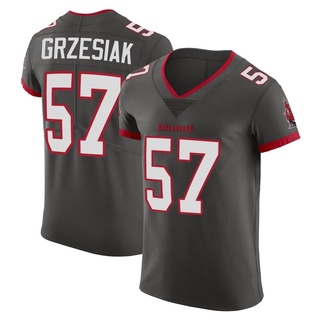 Elite Daniel Grzesiak Men's Tampa Bay Buccaneers Pewter Alternate Vapor Jersey