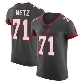 Elite Lorenz Metz Men's Tampa Bay Buccaneers Pewter Alternate Vapor Jersey