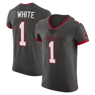 Elite Rachaad White Men's Tampa Bay Buccaneers Pewter Alternate Vapor Jersey