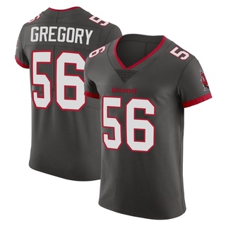 Elite Randy Gregory Men's Tampa Bay Buccaneers Pewter Alternate Vapor Jersey