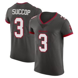 Elite Ryan Succop Men's Tampa Bay Buccaneers Pewter Alternate Vapor Jersey