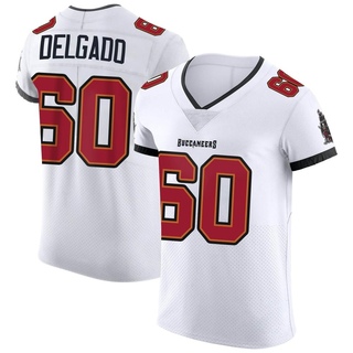 Elite Xavier Delgado Men's Tampa Bay Buccaneers Vapor Jersey - White