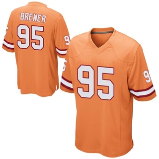 Game C.J. Brewer Men's Tampa Bay Buccaneers Alternate Jersey - Orange