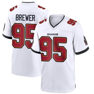 Game C.J. Brewer Men's Tampa Bay Buccaneers Jersey - White