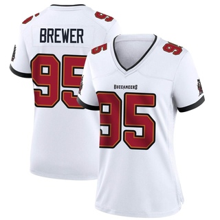 Game C.J. Brewer Women's Tampa Bay Buccaneers Jersey - White