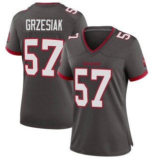 Game Daniel Grzesiak Women's Tampa Bay Buccaneers Pewter Alternate Jersey