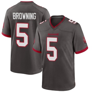 Game Jack Browning Youth Tampa Bay Buccaneers Pewter Alternate Jersey