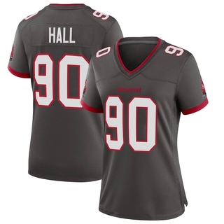 Game Logan Hall Women's Tampa Bay Buccaneers Pewter Alternate Jersey