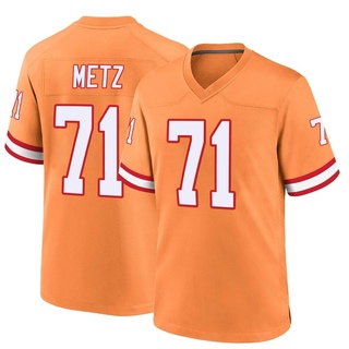 Game Lorenz Metz Men's Tampa Bay Buccaneers Throwback Jersey - Orange