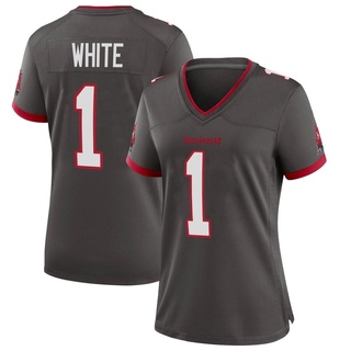 Game Rachaad White Women's Tampa Bay Buccaneers Pewter Alternate Jersey