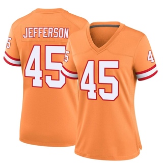 Game Ramon Jefferson Women's Tampa Bay Buccaneers Throwback Jersey - Orange