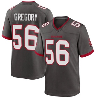 Game Randy Gregory Men's Tampa Bay Buccaneers Pewter Alternate Jersey