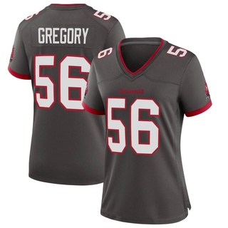 Game Randy Gregory Women's Tampa Bay Buccaneers Pewter Alternate Jersey