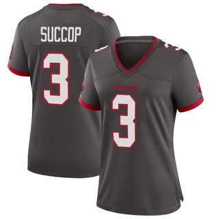 Game Ryan Succop Women's Tampa Bay Buccaneers Pewter Alternate Jersey