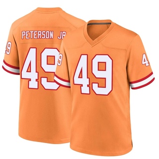 Game Shaun Peterson Jr. Men's Tampa Bay Buccaneers Throwback Jersey - Orange