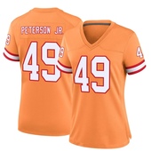 Game Shaun Peterson Jr. Women's Tampa Bay Buccaneers Throwback Jersey - Orange