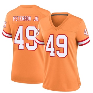 Game Shaun Peterson Jr. Women's Tampa Bay Buccaneers Throwback Jersey - Orange