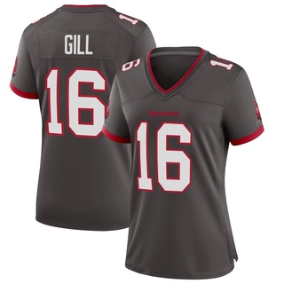 Game Trenton Gill Women's Tampa Bay Buccaneers Pewter Alternate Jersey