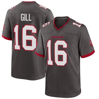 Game Trenton Gill Youth Tampa Bay Buccaneers Pewter Alternate Jersey