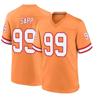 Game Warren Sapp Men's Tampa Bay Buccaneers Throwback Jersey - Orange