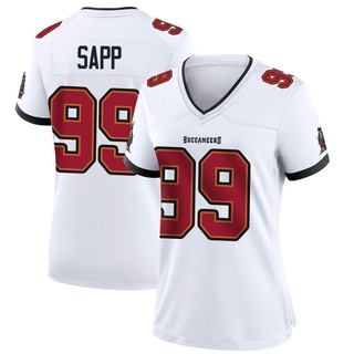 Game Warren Sapp Women's Tampa Bay Buccaneers Jersey - White