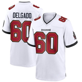 Game Xavier Delgado Men's Tampa Bay Buccaneers Jersey - White