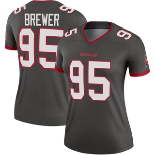 Legend C.J. Brewer Women's Tampa Bay Buccaneers Pewter Alternate Jersey