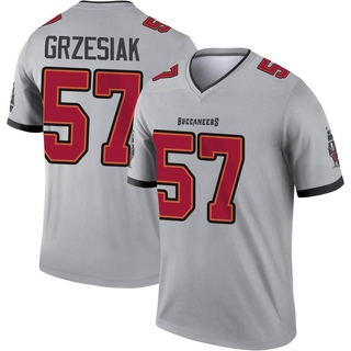 Legend Daniel Grzesiak Men's Tampa Bay Buccaneers Inverted Jersey - Gray