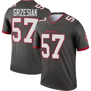 Legend Daniel Grzesiak Men's Tampa Bay Buccaneers Pewter Alternate Jersey