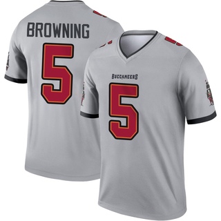 Legend Jack Browning Men's Tampa Bay Buccaneers Inverted Jersey - Gray