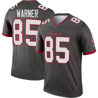 Legend Kade Warner Men's Tampa Bay Buccaneers Pewter Alternate Jersey