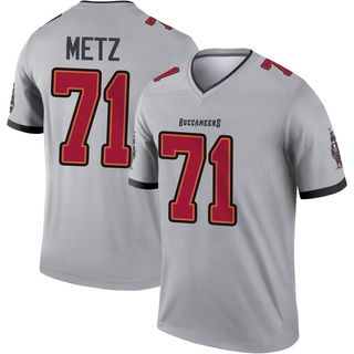 Legend Lorenz Metz Men's Tampa Bay Buccaneers Inverted Jersey - Gray