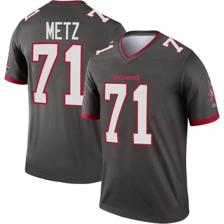 Legend Lorenz Metz Men's Tampa Bay Buccaneers Pewter Alternate Jersey