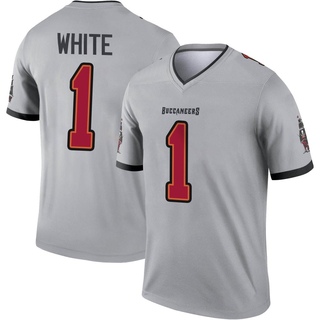 Legend Rachaad White Men's Tampa Bay Buccaneers Inverted Jersey - Gray