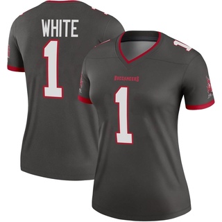 Legend Rachaad White Women's Tampa Bay Buccaneers Pewter Alternate Jersey