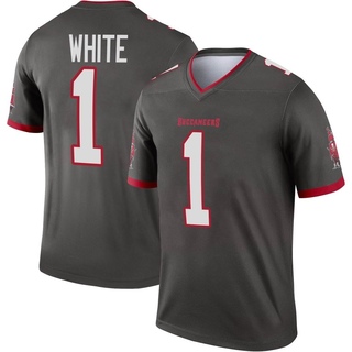 Legend Rachaad White Youth Tampa Bay Buccaneers Pewter Alternate Jersey