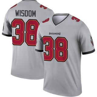 Legend Rashad Wisdom Youth Tampa Bay Buccaneers Inverted Jersey - Gray