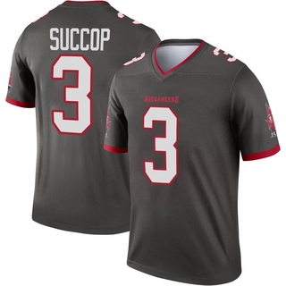 Legend Ryan Succop Youth Tampa Bay Buccaneers Pewter Alternate Jersey