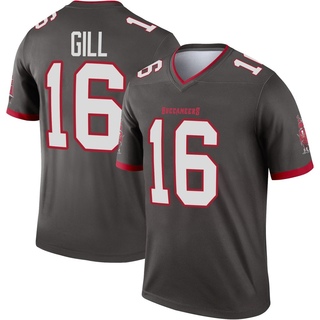 Legend Trenton Gill Men's Tampa Bay Buccaneers Pewter Alternate Jersey