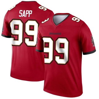 Legend Warren Sapp Men's Tampa Bay Buccaneers Jersey - Red