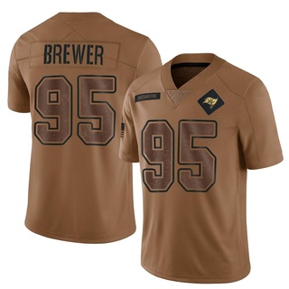 Limited C.J. Brewer Men's Tampa Bay Buccaneers 2023 Salute To Service Jersey - Brown