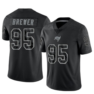 Limited C.J. Brewer Men's Tampa Bay Buccaneers Reflective Jersey - Black