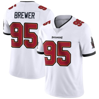 Limited C.J. Brewer Men's Tampa Bay Buccaneers Vapor Untouchable Jersey - White