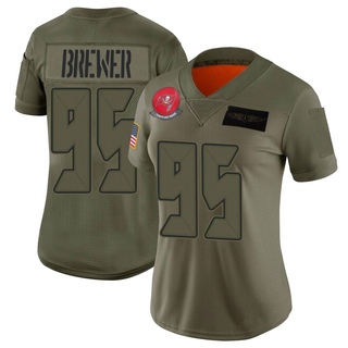 Limited C.J. Brewer Women's Tampa Bay Buccaneers 2019 Salute to Service Jersey - Camo