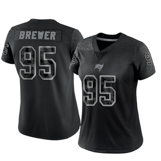 Limited C.J. Brewer Women's Tampa Bay Buccaneers Reflective Jersey - Black