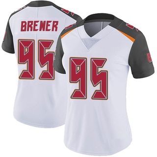 Limited C.J. Brewer Women's Tampa Bay Buccaneers Vapor Untouchable Jersey - White