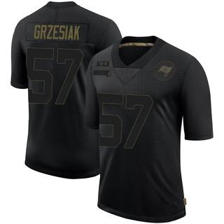 Limited Daniel Grzesiak Men's Tampa Bay Buccaneers 2020 Salute To Service Jersey - Black