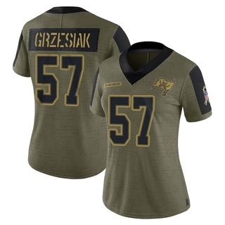 Limited Daniel Grzesiak Women's Tampa Bay Buccaneers 2021 Salute To Service Jersey - Olive