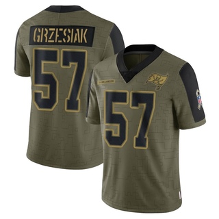 Limited Daniel Grzesiak Youth Tampa Bay Buccaneers 2021 Salute To Service Jersey - Olive